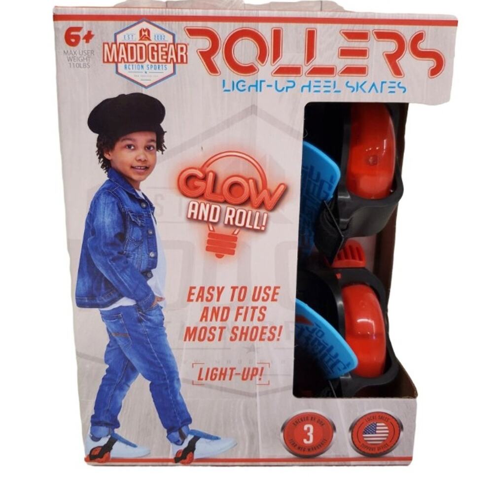 Light Up Roller Skates for Childrens Shoes Action Skates Madd Gear Rollers